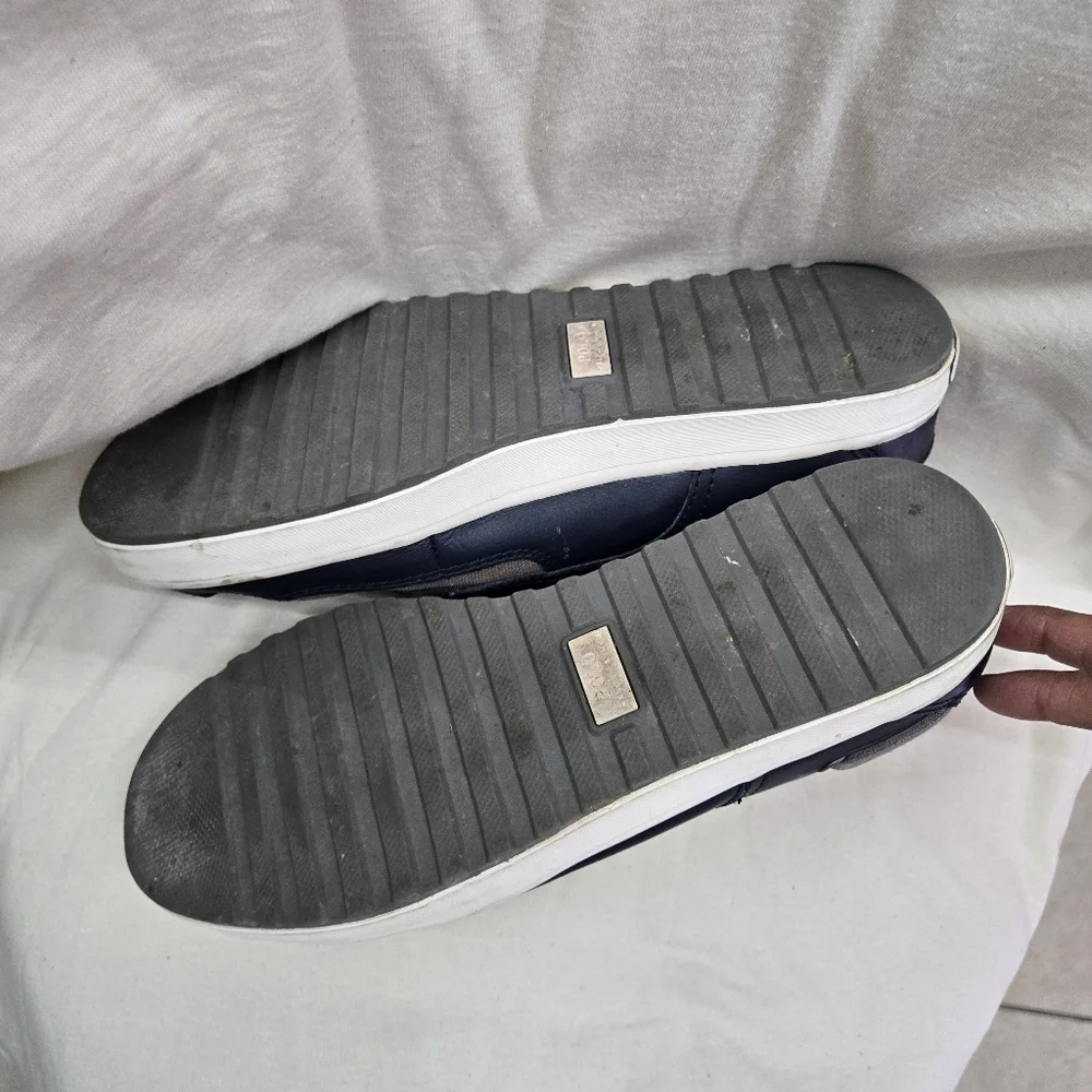 Polo by Ralph Lauren Men's Navy and Gray Casual Shoes. Size 8.5